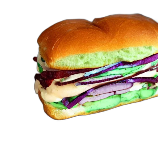 food, animal, weapon, car, photorealistic, 3d render, vaporwave, neon lights transparent PNG cut-out