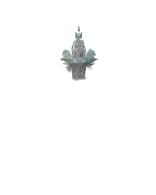 crown, staff, jewelry, robot, pixel art, concept art, 3d render, fantasy art transparent PNG cut-out