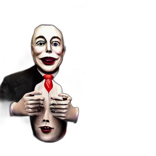 mask, face, concept art, 3d render transparent PNG cut-out