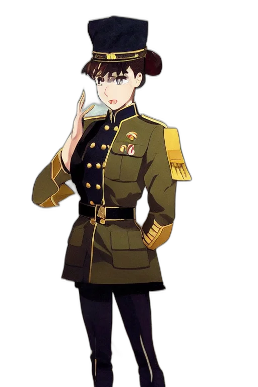 staff, jacket, weapon, hat, anime, concept art, cartoon, pixel art transparent PNG cut-out