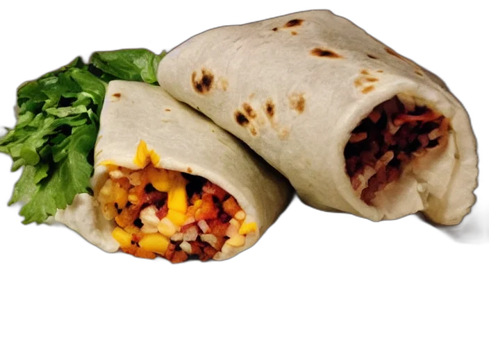 food, photorealistic, 3d render, award, winning, photo, burrito transparent PNG cut-out