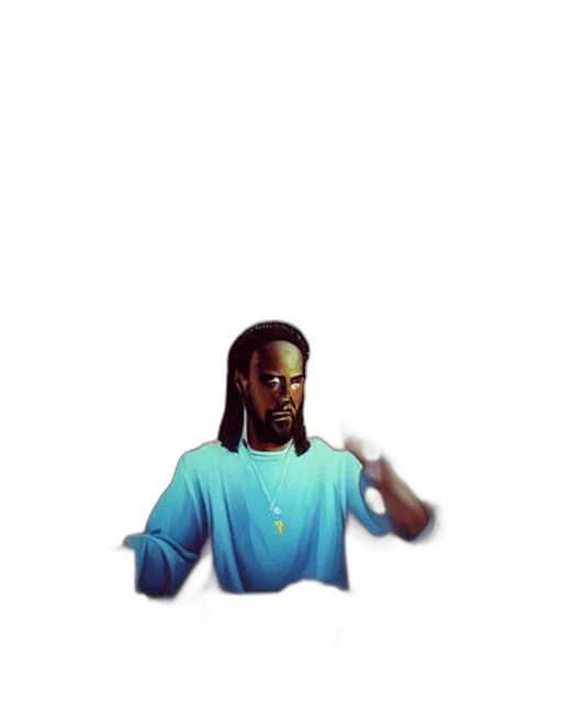 jacket, staff, robot, face transparent PNG cut-out