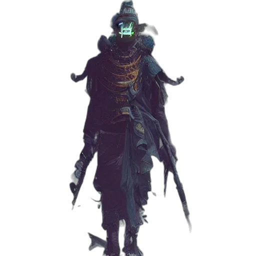 mask, staff, creature, sword transparent PNG cut-out