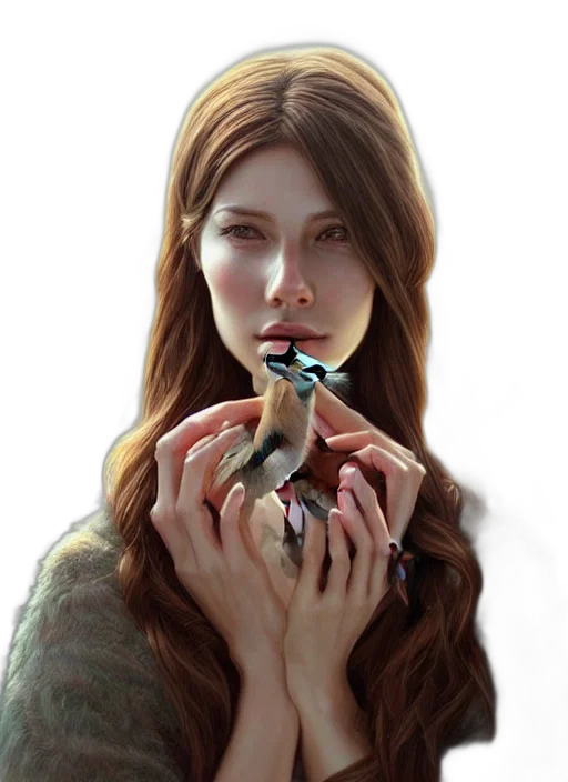 jewelry, animal, face, creature, photorealistic, fantasy art, concept art, oil painting transparent PNG cut-out