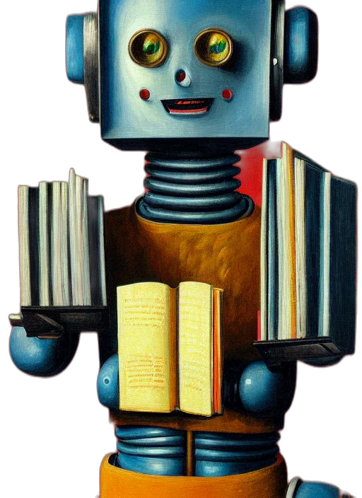 robot, concept art, comic book art, 3d render transparent PNG cut-out