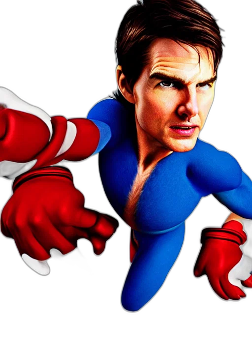 comic book art, concept art, photorealistic, cartoon, professional, photo, tom, cruise transparent PNG cut-out