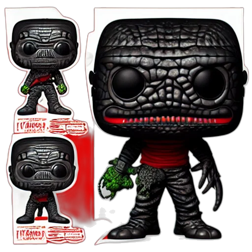concept art, dorohedoro, caiman, funko transparent PNG cut-out
