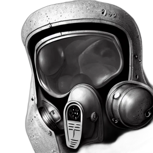 mask, robot, face, concept art, photorealistic, 3d render, scifi, gasmask transparent PNG cut-out