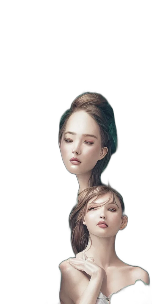 hair, face, crown, dress transparent PNG cut-out