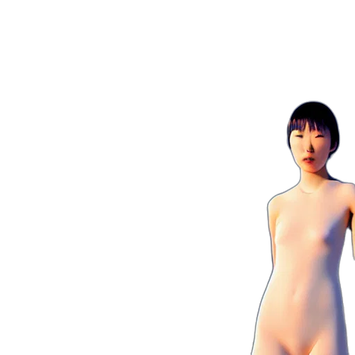 dress, robot, creature, hair transparent PNG cut-out