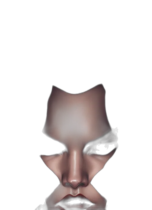 mask, face, hat, crown, 3d render, concept art, photorealistic, fantasy art transparent PNG cut-out
