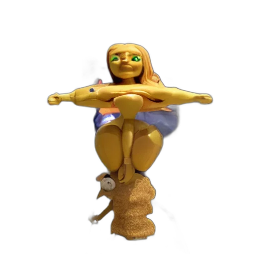 robot, jewelry, staff, creature transparent PNG cut-out