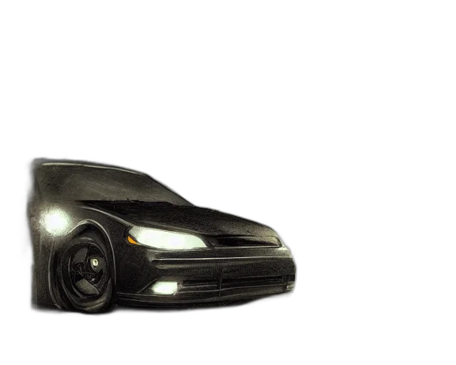 car, weapon, 3d render, concept art transparent PNG cut-out