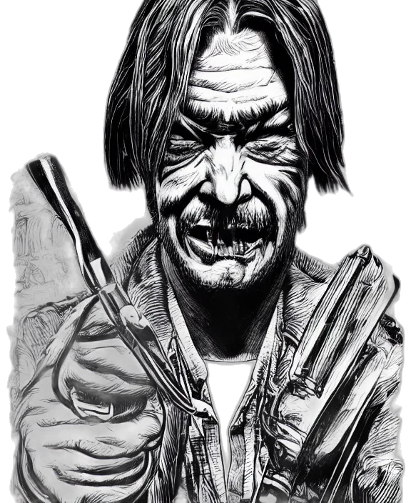 face, comic book art, pencil sketch, concept art, photorealistic, highly, detailed, ink transparent PNG cut-out