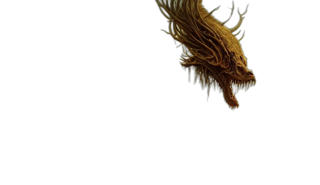 hair, dragon, creature, crown, photorealistic, concept art, fantasy art, 3d render transparent PNG cut-out