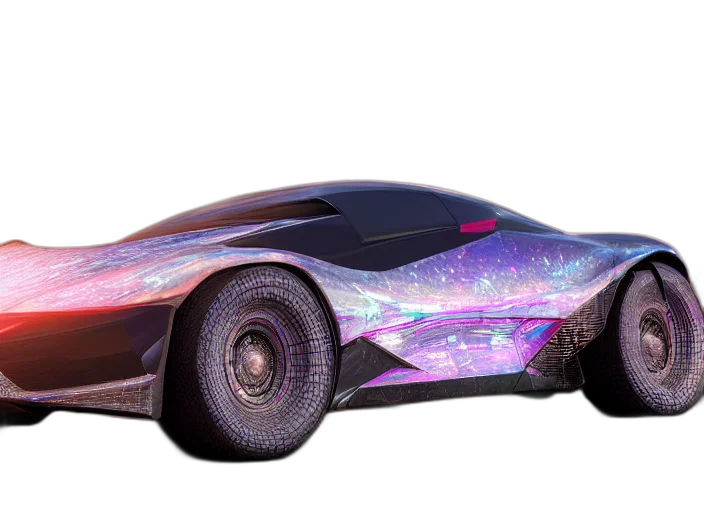 car, jacket, weapon, 3d render transparent PNG cut-out