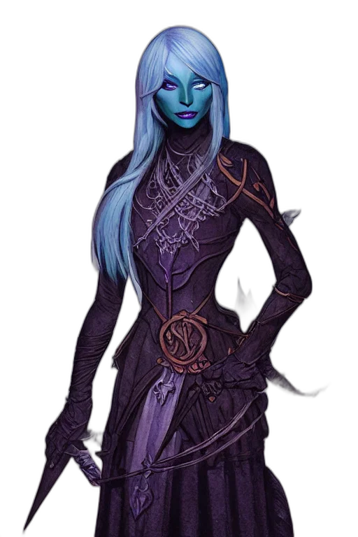 dress, staff, fantasy art, concept art transparent PNG cut-out