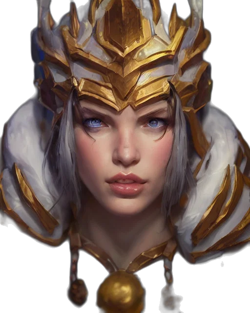 crown, face, mask, hat, fantasy art, concept art, photorealistic, oil painting transparent PNG cut-out