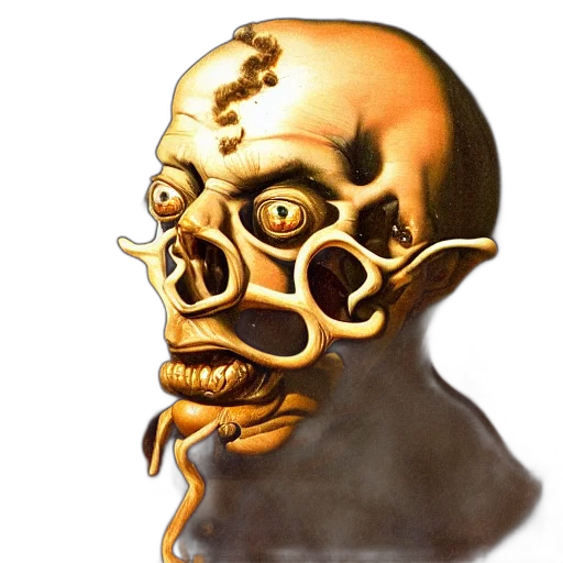 mask, face, creature, robot, concept art, 3d render, photorealistic, fantasy art transparent PNG cut-out