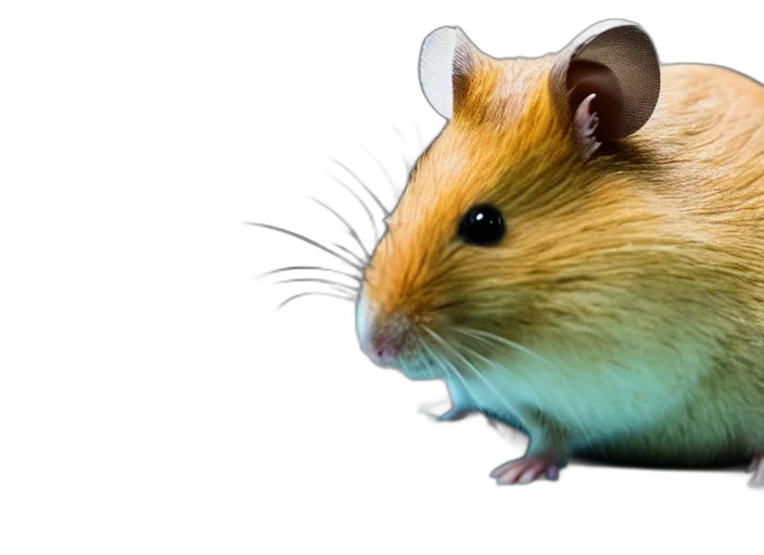 animal, creature, photorealistic, 3d render, concept art, film, still, hamster transparent PNG cut-out