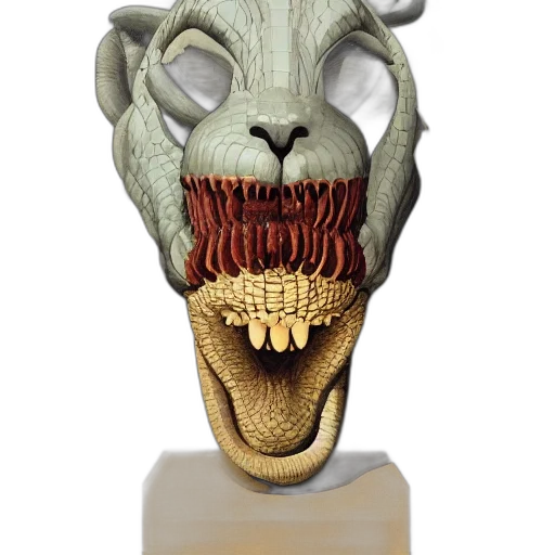 mask, creature, dragon, face transparent PNG cut-out
