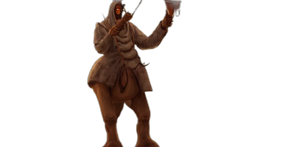 creature, staff, animal, mask transparent PNG cut-out