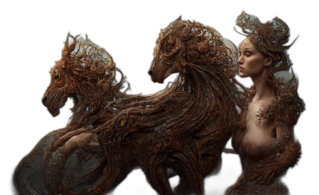 dragon, creature, hair, animal, concept art, fantasy art, 3d render, photorealistic transparent PNG cut-out