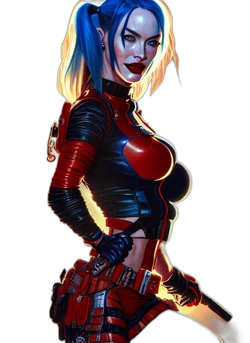 comic book art, concept art, cyberpunk, fantasy art transparent PNG cut-out