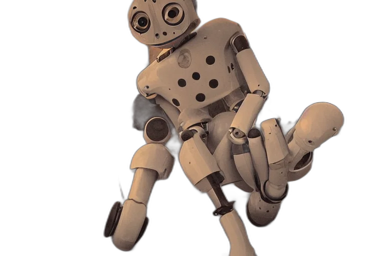 robot, creature, staff, animal transparent PNG cut-out