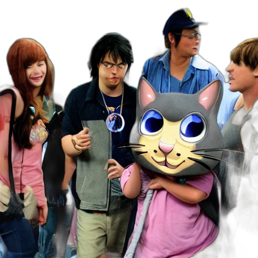 concept art, 3d render, anime, photorealistic, outer space, tom, jerry, rage transparent PNG cut-out