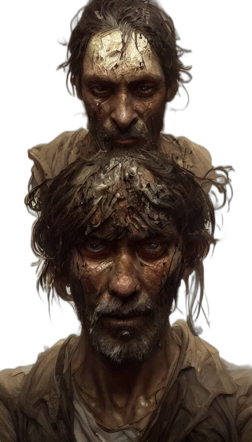 face, mask, hair, creature transparent PNG cut-out
