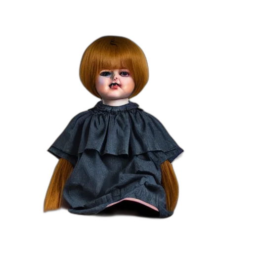 dress, hair, 3d render, creepy transparent PNG cut-out