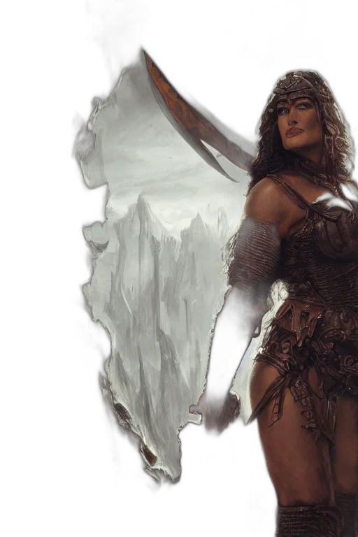 dress, fantasy art, concept art, comic book art transparent PNG cut-out