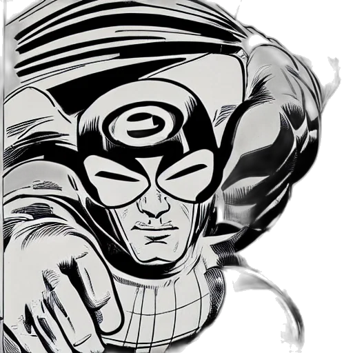mask, face, comic book art, cartoon, concept art, superhero, clear, focus transparent PNG cut-out