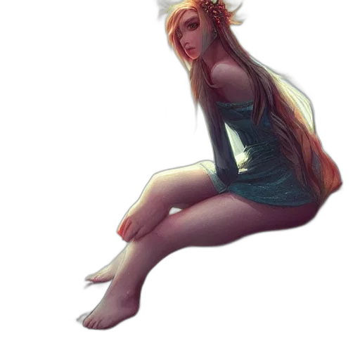 dress, creature, concept art, fantasy art transparent PNG cut-out