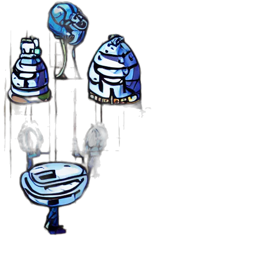 umbrella, jewelry, concept art, pixel art transparent PNG cut-out
