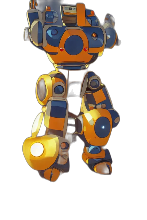 robot, weapon, staff, concept art transparent PNG cut-out