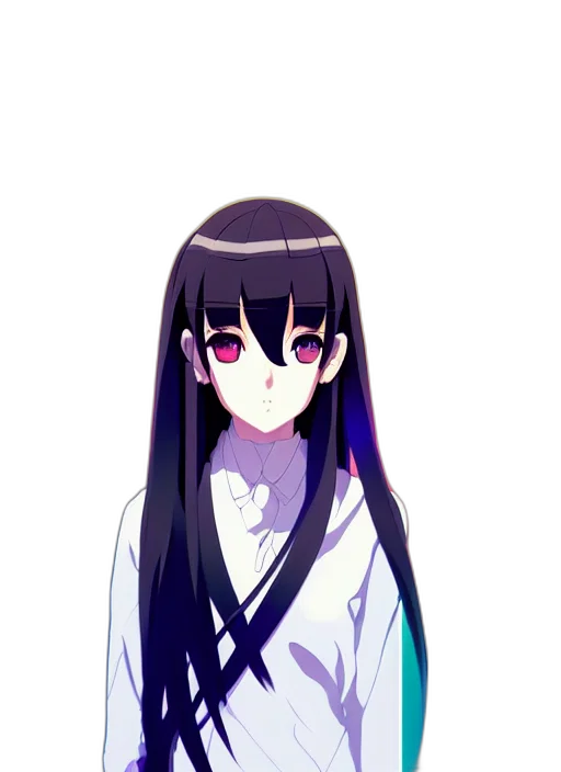 staff, dress, face, creature, pixel art, anime, vaporwave, cartoon transparent PNG cut-out