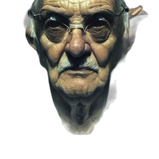 face, mask, staff, creature transparent PNG cut-out