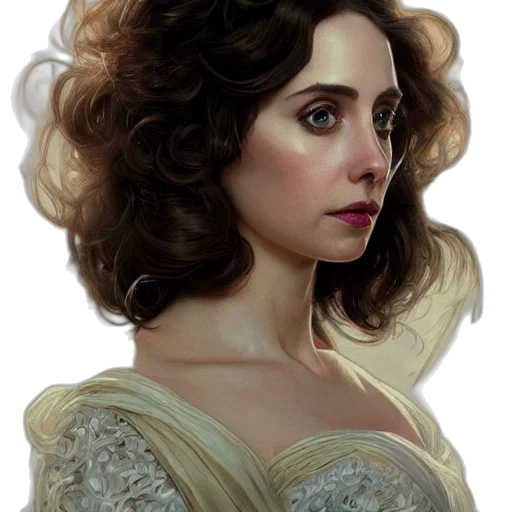 face, dress, crown, fantasy art transparent PNG cut-out