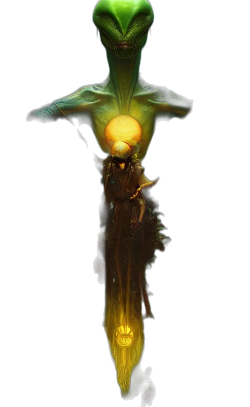 staff, hat, crown, creature transparent PNG cut-out