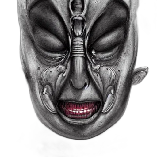 mask, face, creature, crown transparent PNG cut-out
