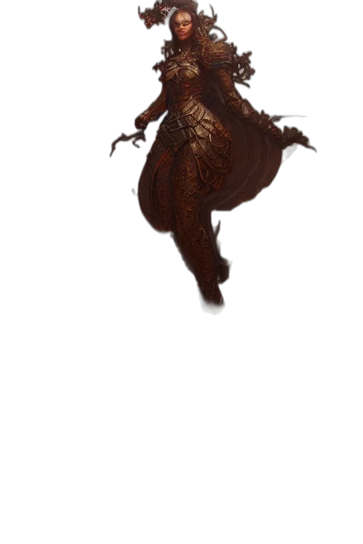 creature, hair, dragon, dress transparent PNG cut-out