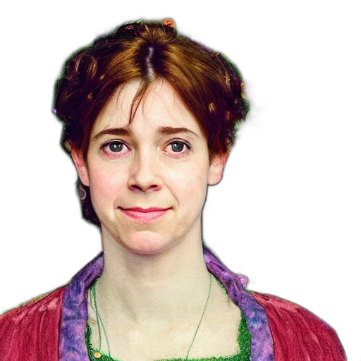 staff, face, crown, dress transparent PNG cut-out