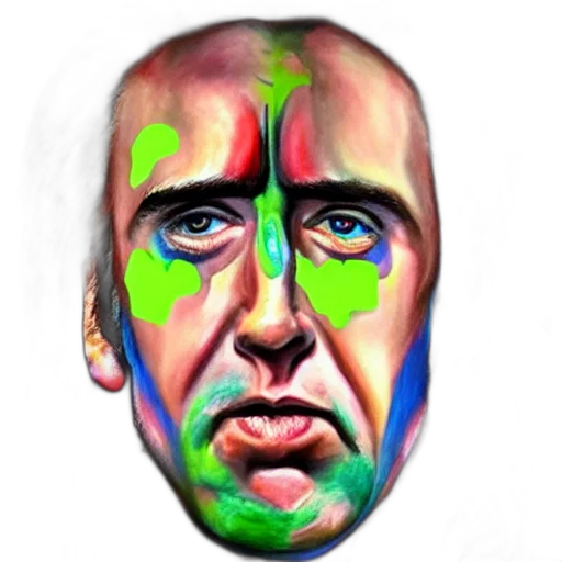 face, mask, photorealistic, watercolor transparent PNG cut-out