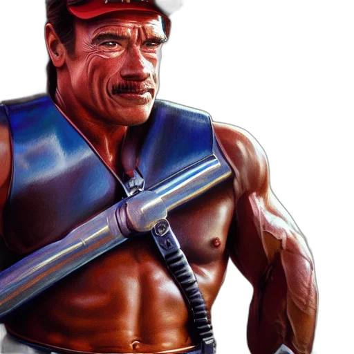 sword, weapon, concept art, comic book art, fantasy art, pixel art, arnold, schwarzenegger transparent PNG cut-out