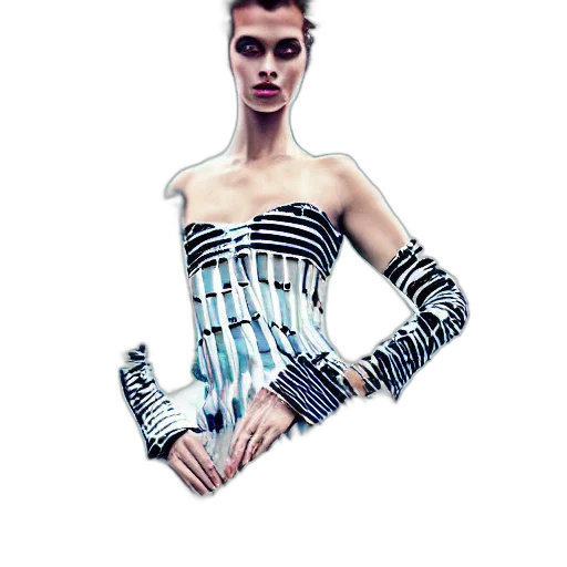 dress, robot, cyberpunk, concept art transparent PNG cut-out