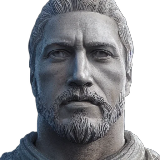 face, staff, crown, mask, 3d render, photorealistic, concept art, fantasy art transparent PNG cut-out