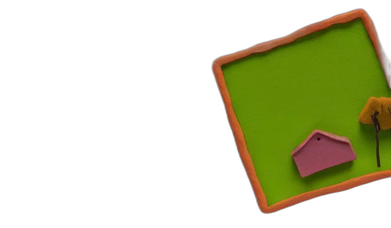 furniture, 3d render, green, earth tones, serene, landscape, singular, building transparent PNG cut-out