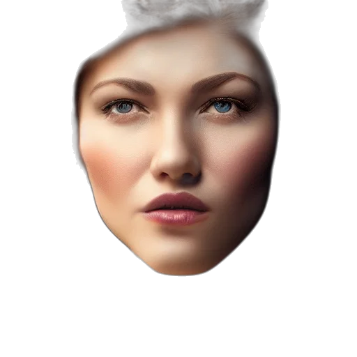 face, crown, hat, mask, photorealistic, 3d render, concept art, fantasy art transparent PNG cut-out